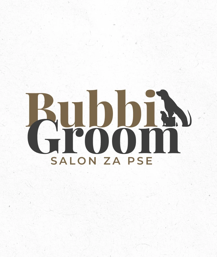 Logo Design za salon za pse Bubbi Groom